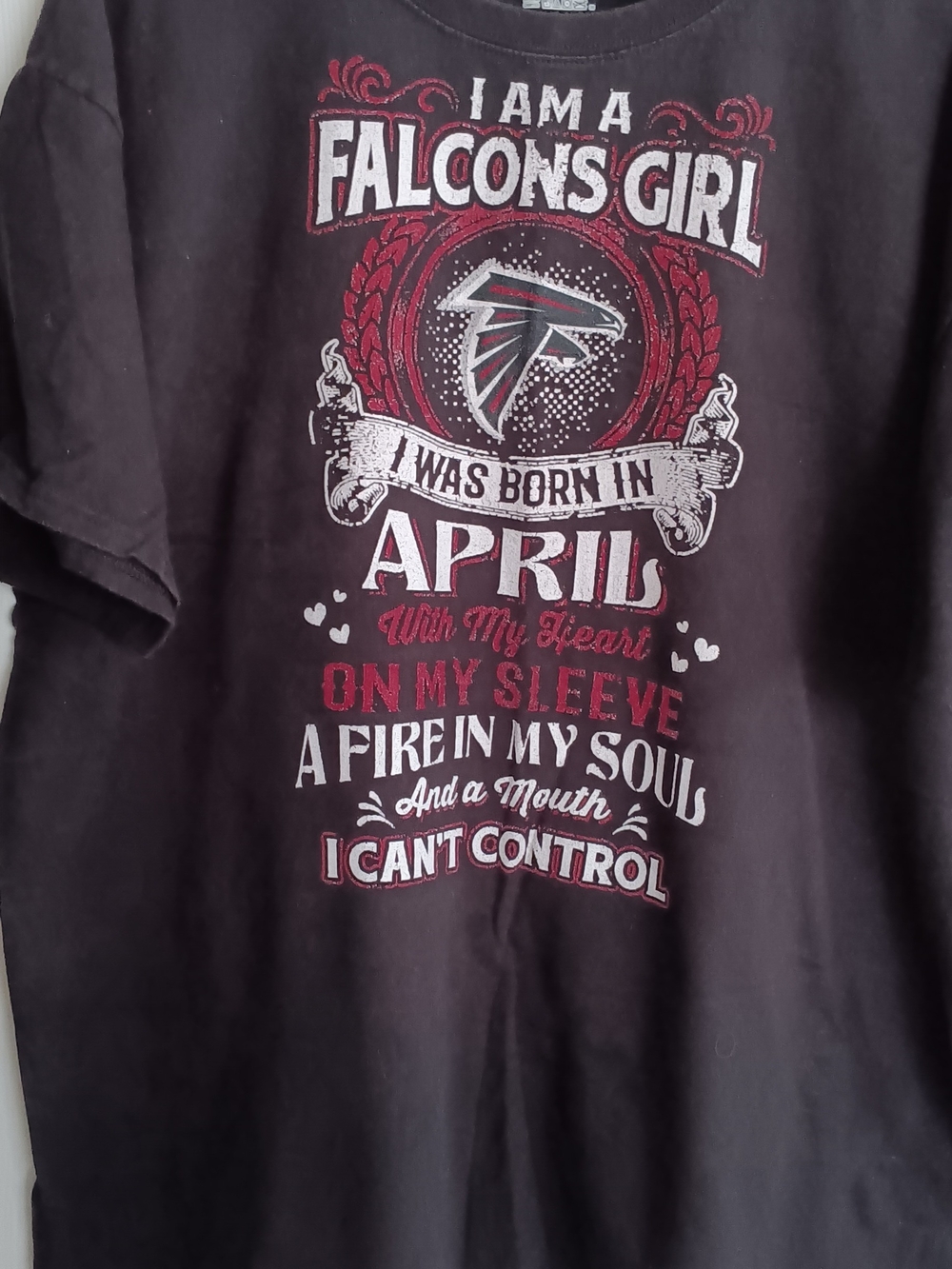 Falcons Graphic Tee - Black and Red